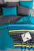 Iyi Geceler Istanbul - InLine Bettbezug-Set für Einzelbett 160x220cm Farbe: Petrol Blau